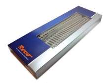 PACCO DA 6 BINARI CURVI CON MASSICCIATA MODEL ROCO 61123 H0 1:87 R3 434,5 mm 30°