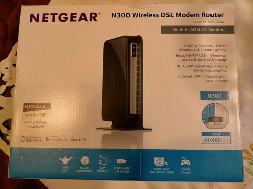 Netgear dgn2200 modem router - dgn2200,
