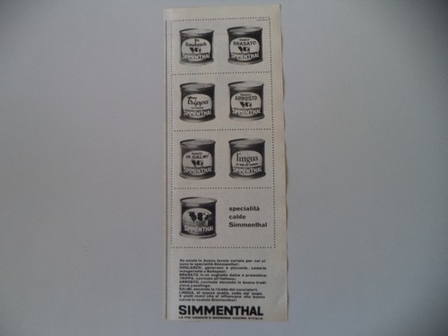 Advertising pubblicità 1963 - advertising,