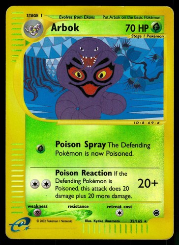 Arbok 165 reverse holo - reverse,