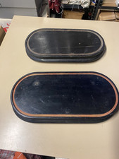 Basi Legno Campana Di Vetro Lotto Epoca Collezione 