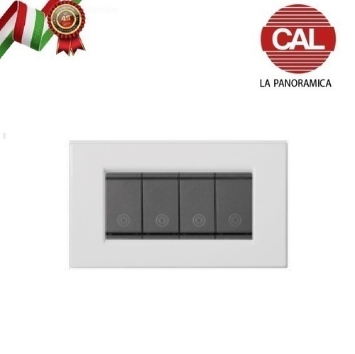 Placca bianco lucido - placca, 4p