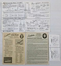 Leistenmüller Hanse modelli di nave nave da rilievo Meteor 1:500 usato