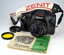 COMPLETAMENTE REVISIONATO! NEAR EXC! Fotocamera reflex "ZENIT-212K" + obiettivo MC ZENITAR-K2 PENTAX-K