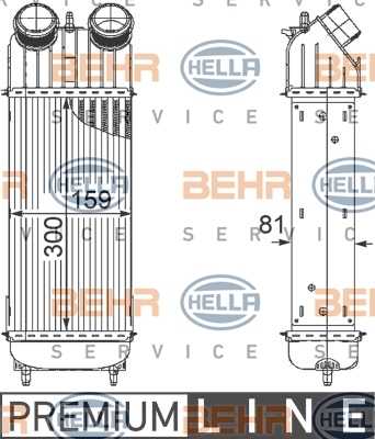 Intercooler peugeot 1007 6 - intercooler,