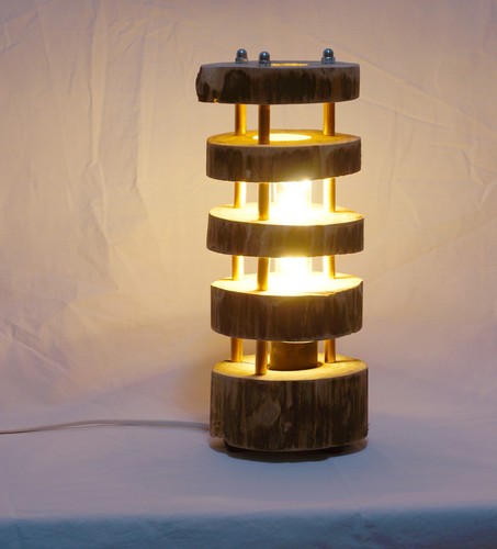 Lampada tavolo artigianale - tavolo,