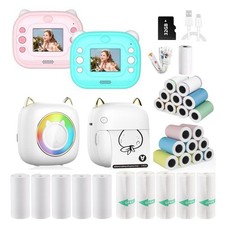 Mini stampante termica tascabile LED Bluetooth foto note carta stampa regali di Natale