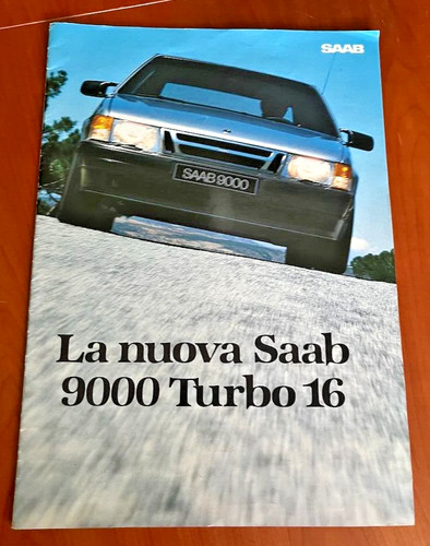 Depliant catalogo saab - depliant, 9000