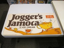 Baskin Robbins gelato 1979 JOGGER'S JAMOCA Olimpiadi negozio esposizione insegna poster