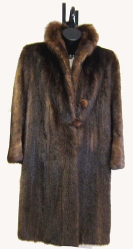 Pelliccia opossum marrone - pelliccia,