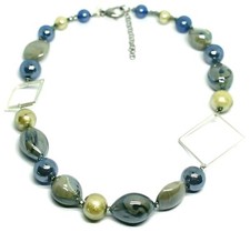 Necklace murano glass drops - murano,