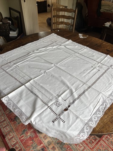 Vintage square crochet edge - square, &
