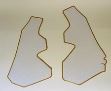 HONDA GAS TANK WHITE GRAPHICS