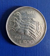 Moneta 500 Lire D Argento