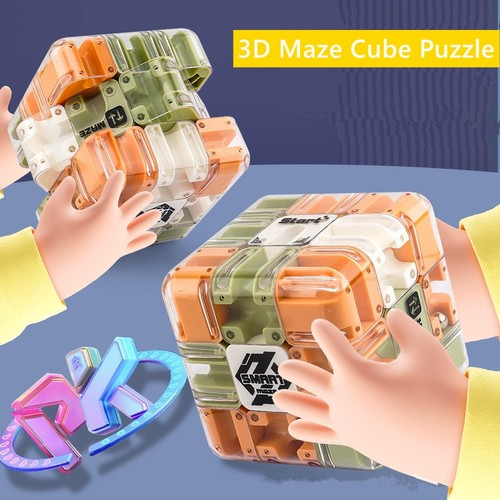 Puzzle cubo labirinto - cubo, 3d