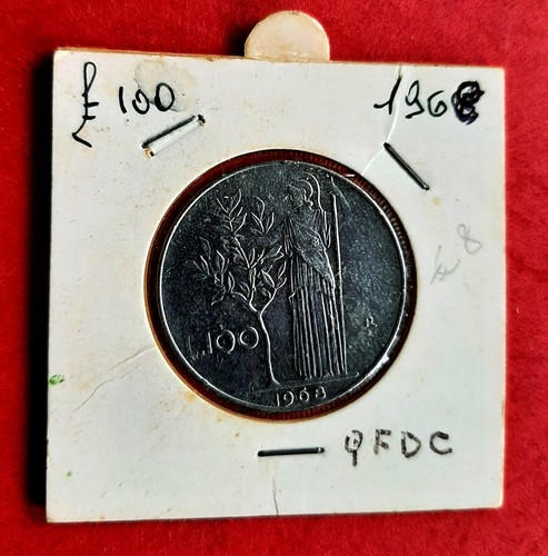 100 lire 1968 minerva tipo - 1°,