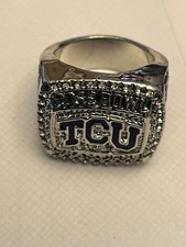 (1) Anello calcio college TCU