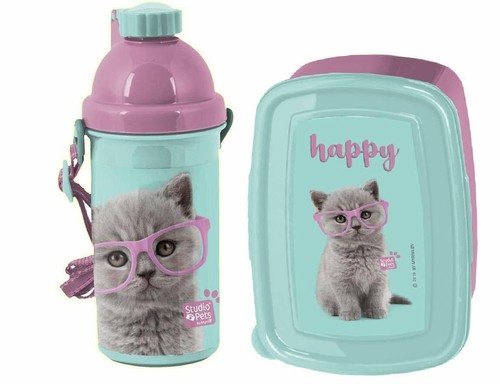 Gatto happy set colazione box - happy,