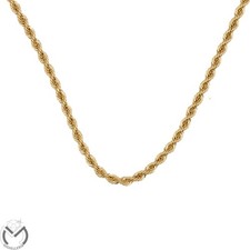 Collana in oro giallo 18 Kt 750 maglia corda -724/ST-
