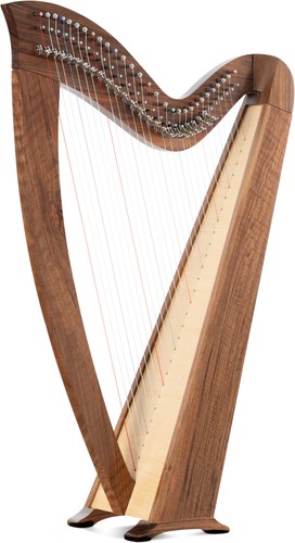 Arpa celtica legno noce - celtica, in