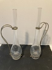 Coppia ampolle in vetro con