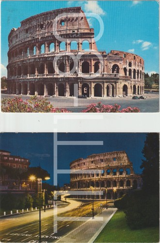 Roma colosseo 2 cartoline - -,