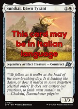 MTG SUNDIAL, DAWN TYRANT FOIL EXC - ELIOTROPIO, TIRANNO DELL'ALBA 31 - DFT