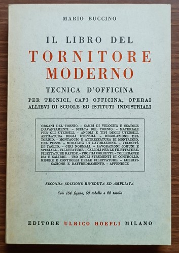 Libro del tornitore - libro,