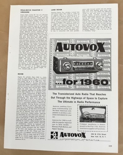 Pubblicità stampa autoradio