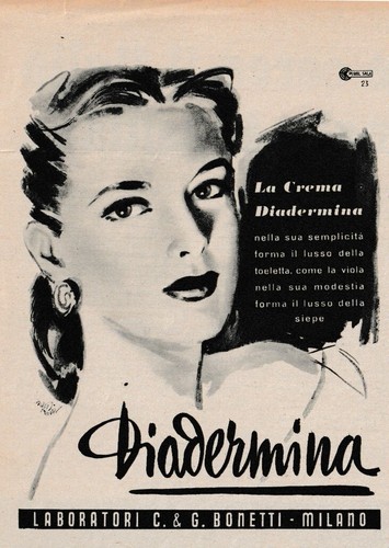 Pubblicita 1952 diadermina - 1952,