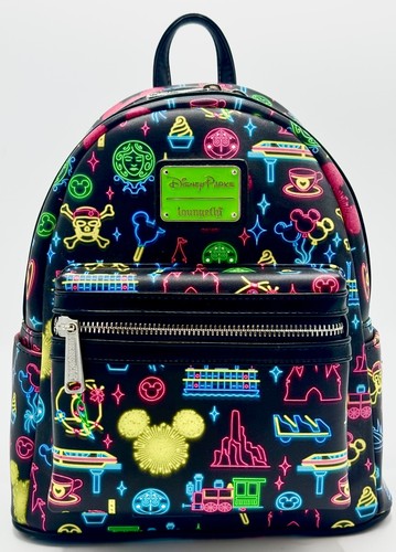 Loungefly disney parks neon - loungefly,