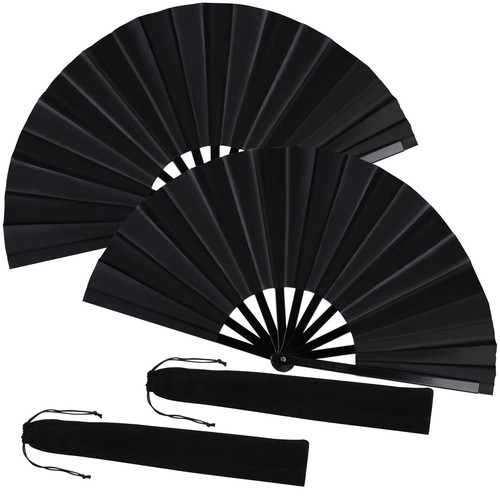Abanico plegable grande para