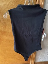 NWT BLACK BODYSUIT THONG TOP