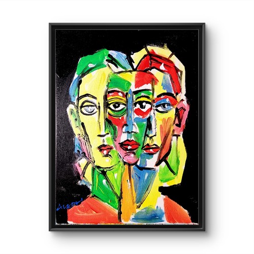 Aleph volto dipinto mano x - volto,