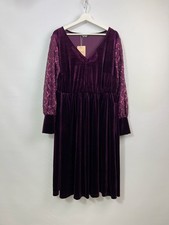 Abito midi Bloomchic velluto