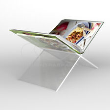 Leggio per libri cm 30 da tavolo smontabile in plexiglass trasparente