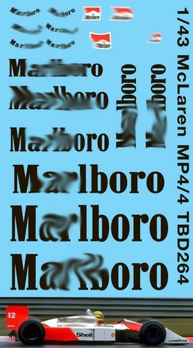 Decals per mclaren mp4 - decals, mp4/4