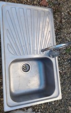 Lavello Cucina 1 Vasca ad Appoggio Gocciolatoio Sx 80 cm Inox CP_17612 AZUR LINE