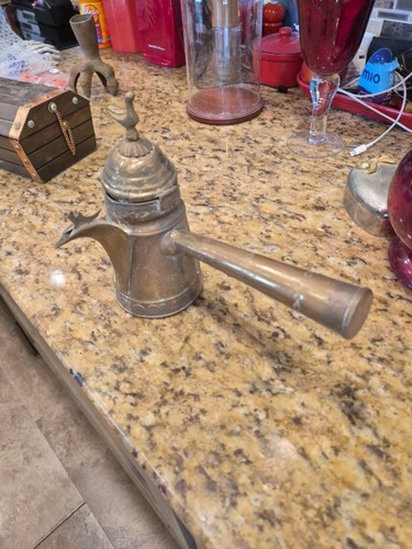 Antica caffettiera ottone