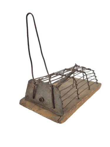 Antique handmade wire mouse - handmade,