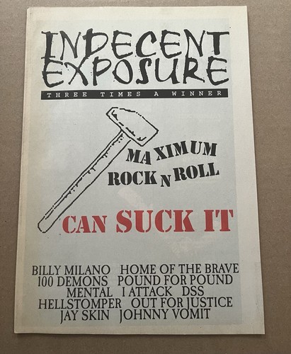 Rare indecent exposure zine - rare,