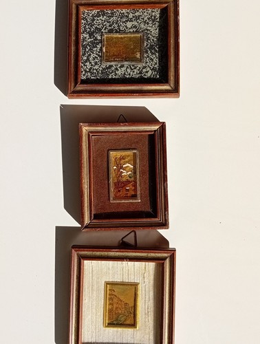 Quadretti foglia oro - oro, kt
