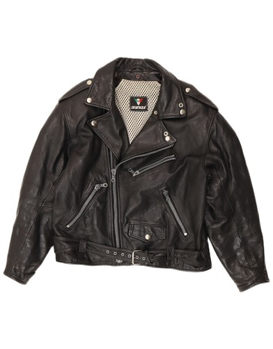 Giacca biker uomo pelle