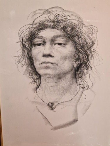 Ritratto uomo litografia - di,