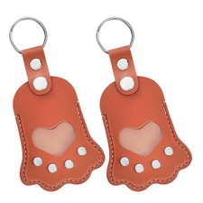  Portachiavi con custodia per peli di animali domestici, 2 pezzi: ciondolo a