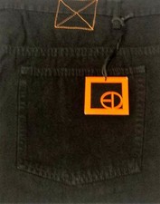 ** Jeans uomo in tela nera di