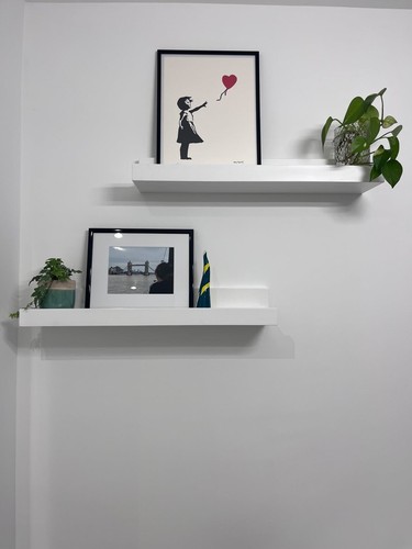 Mensola porta foto legno - mensola, in