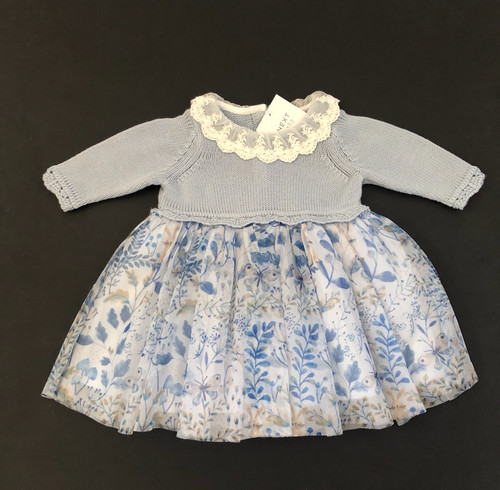 Vestito bambina blu fiore next - blu,