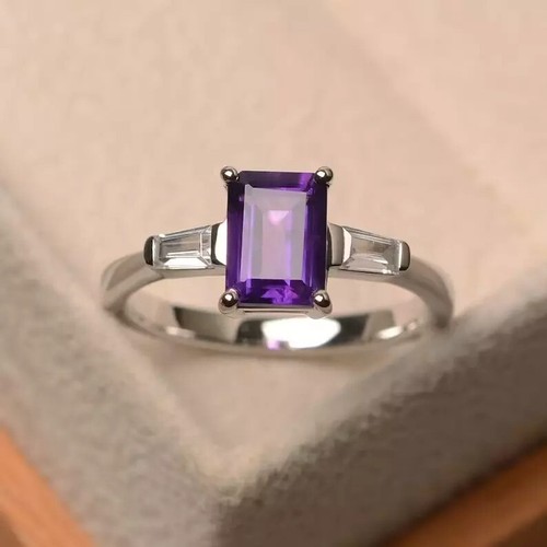 Ametista moissanite anello - moissanite,