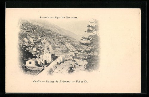 Cpa orelle usines prémant - orelle,, de